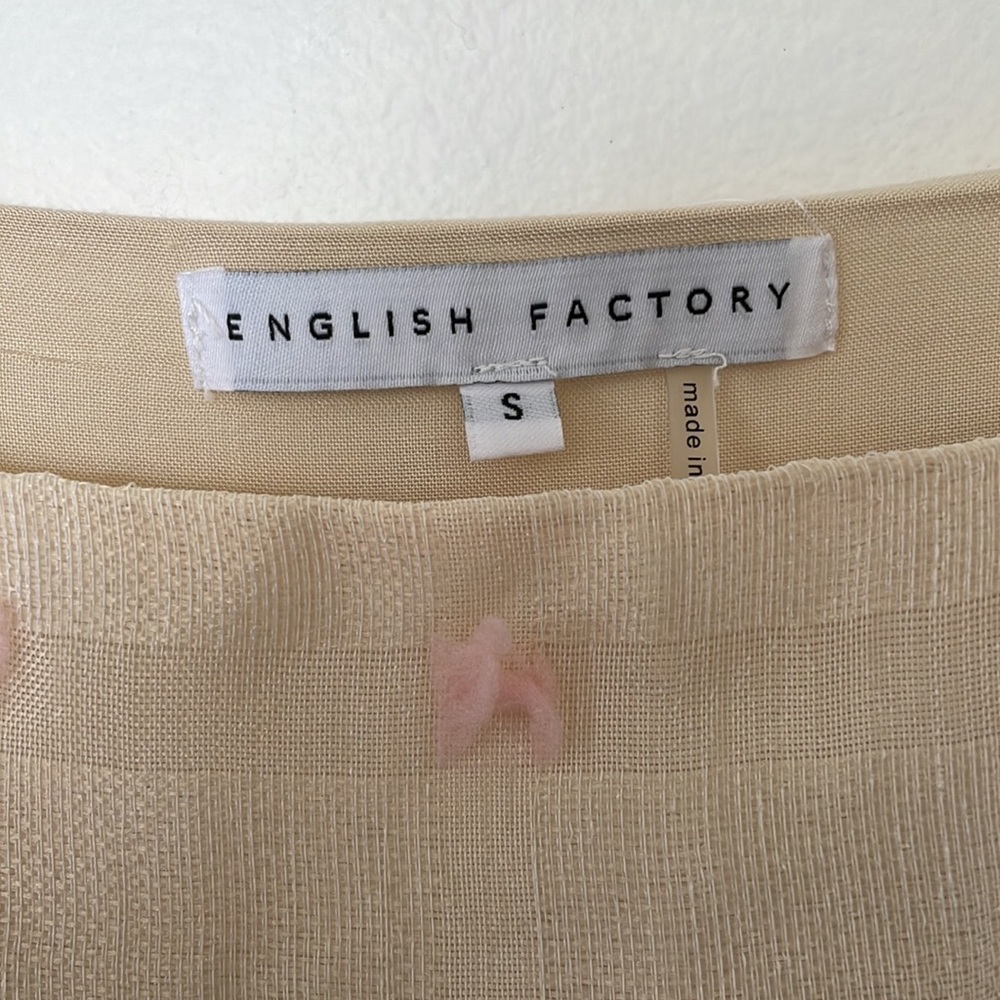 English Factory | Textured Midi Slip Dress with Fringe Detail Small Slits - Picture 12 of 13